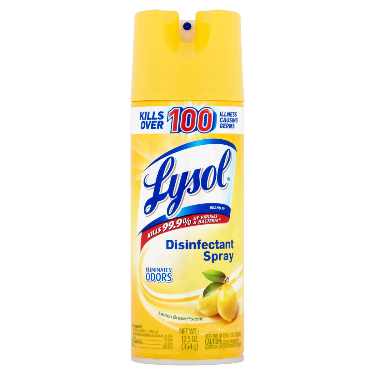 Lysol Aerosol Spray - Lemon Breeze - 12.5 Oz