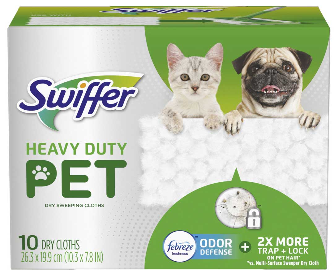 Swiffer - Heavy Duty Pet Odor Dry Cloths 10Ct/ 4Pk