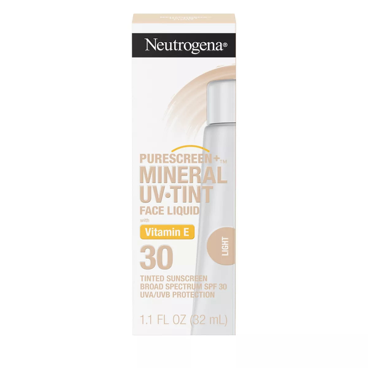 Neutrogena - Purescreen + Mineral Uv Tint Face Liquid - Light- With Spf 30- 1.1Oz