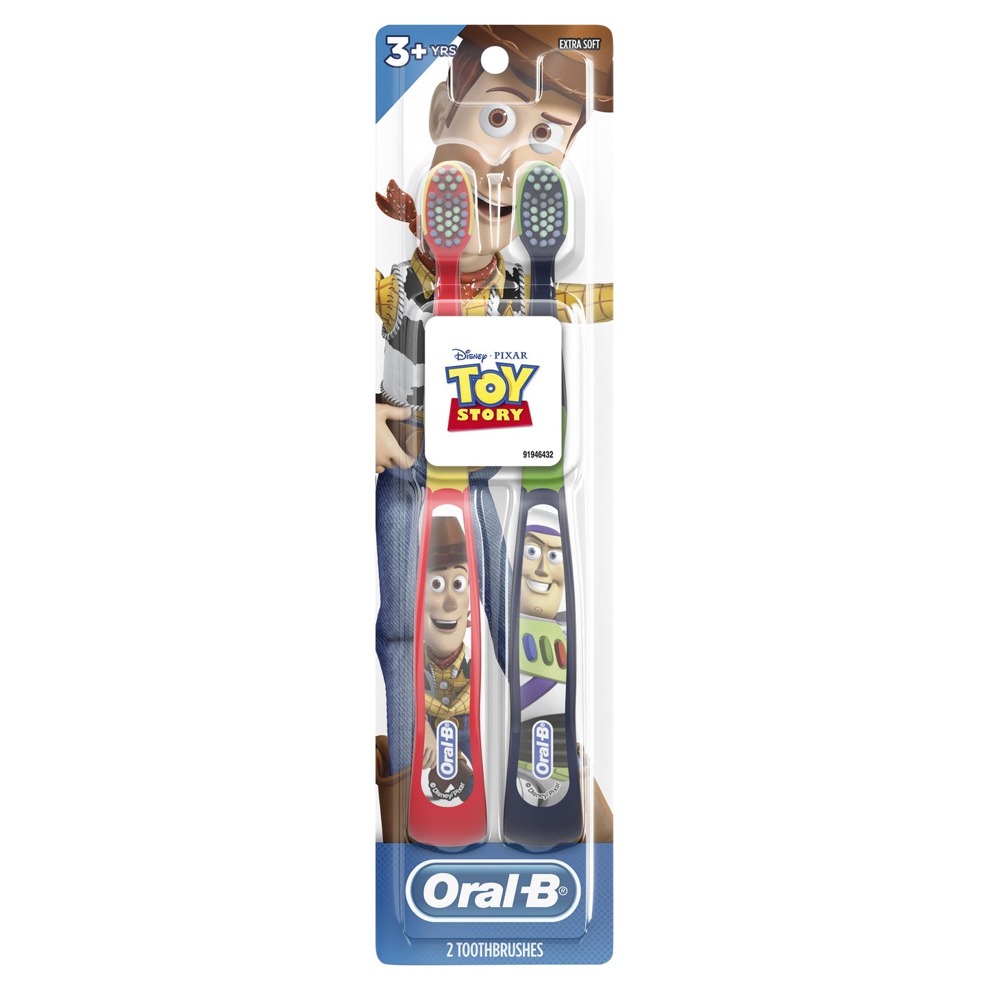 Oral-B Toothbrush - Pixar Extra Soft 3+ Years Toothbrushes 2Pk