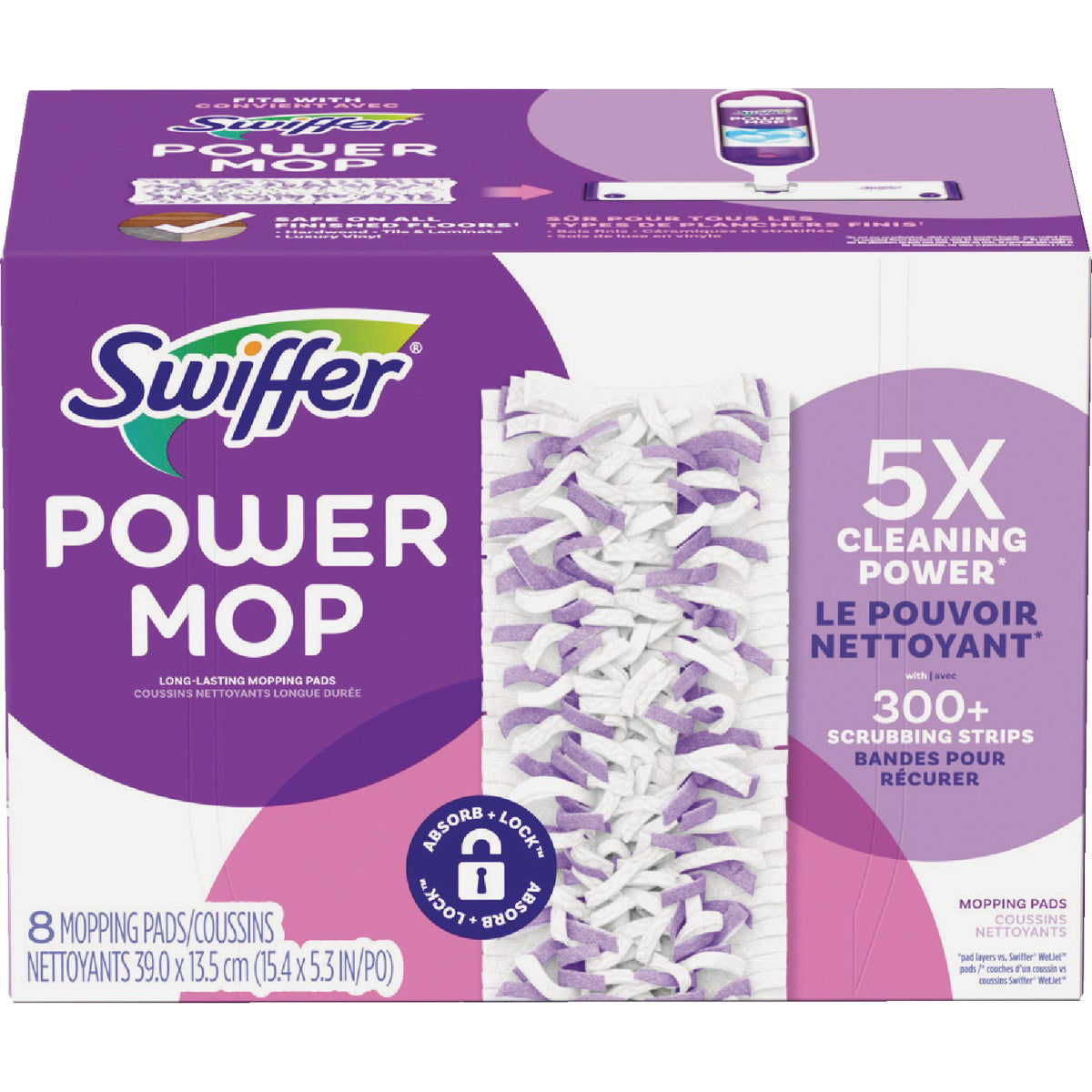 Swiffer - Power Mop Pads - 8Ct/2Pk