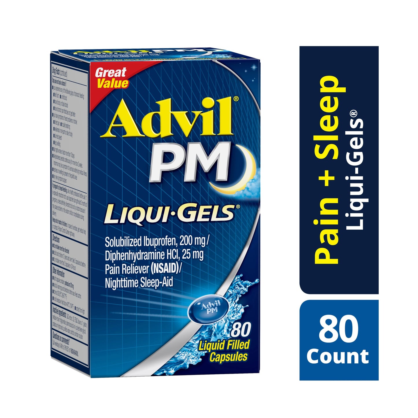 Advil - Liqui-Gels - Pm - 80 Ct