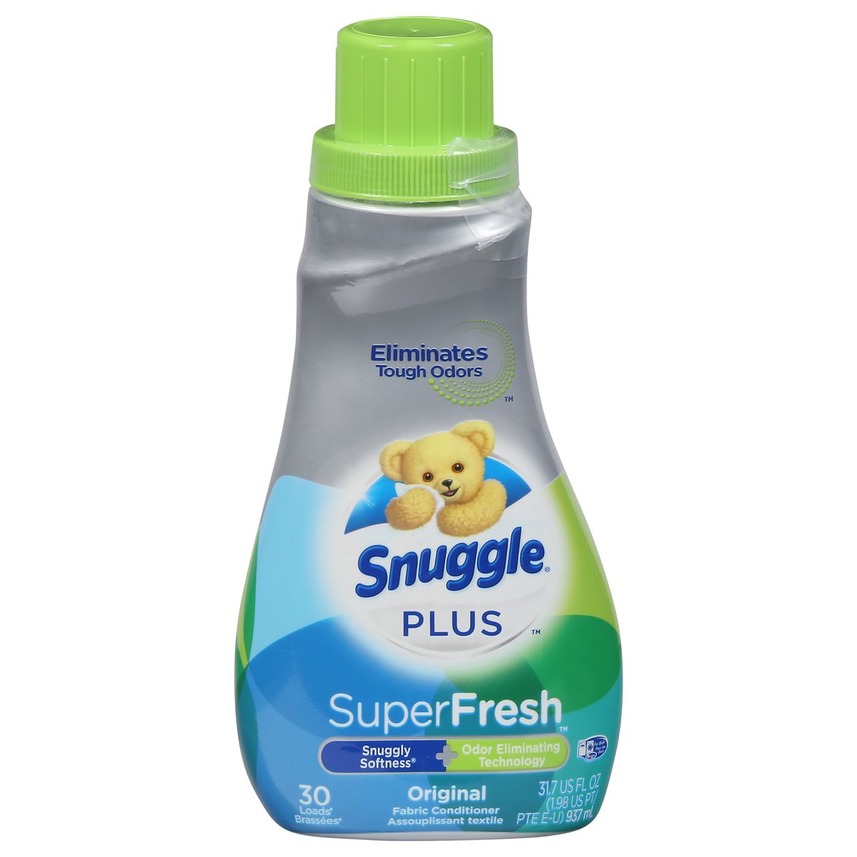 Snuggle - Super Fabric Softener - Super Fresh Snuggly Softness +Odor Eliminating Technology Original 31.7 Us Fl.Oz