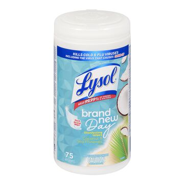 Lysol Disinfecting Wipes - Coconut \u0026 Sea Minerals - 75 Ct