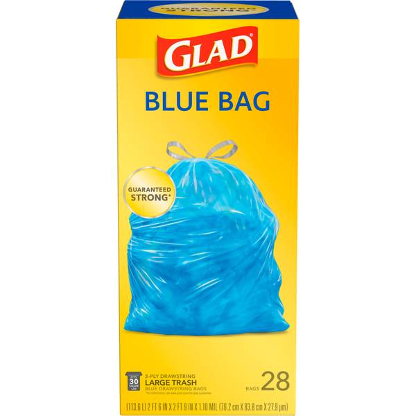 Glad - Blue Bags - Large - 30 Ct