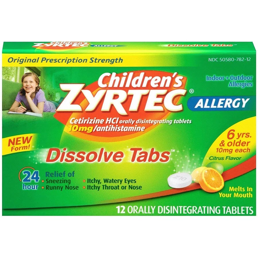 Zyrtec - Children'S Dissolve Tabs 12Ct 24Hr