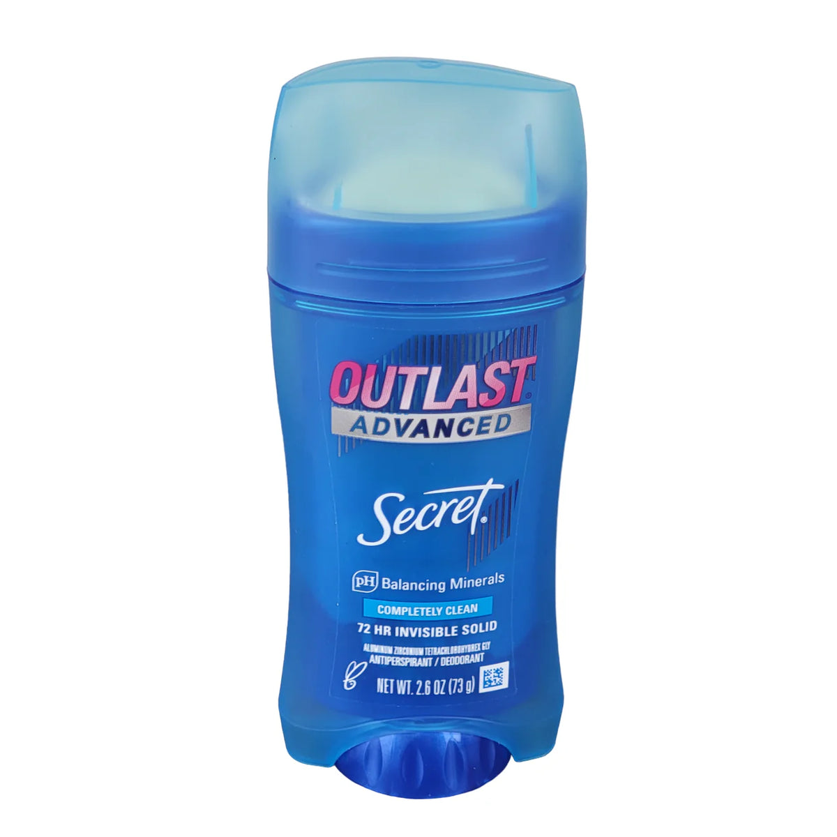 Secret Deodorant Stick - Outlast Advanced - Completely Clean - 2.6 Oz