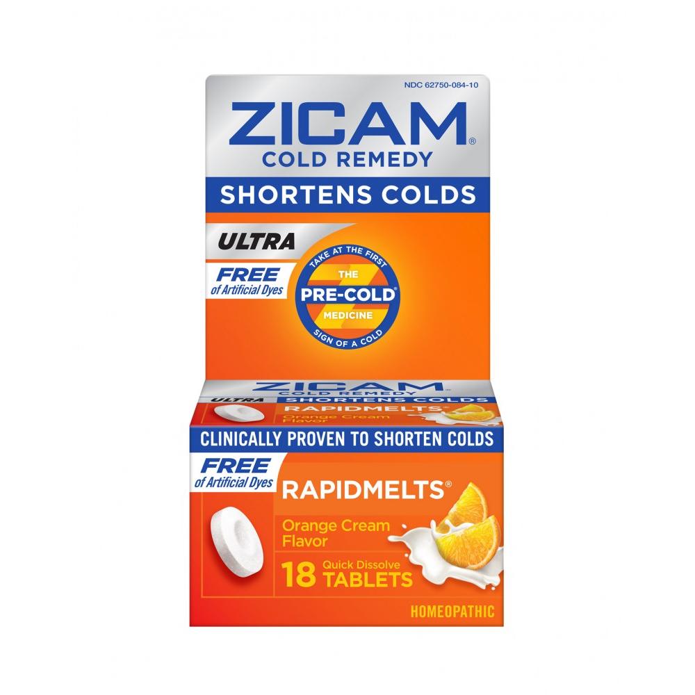 Zicam - Rapidmelts Orange Cream Flavor 18 Count