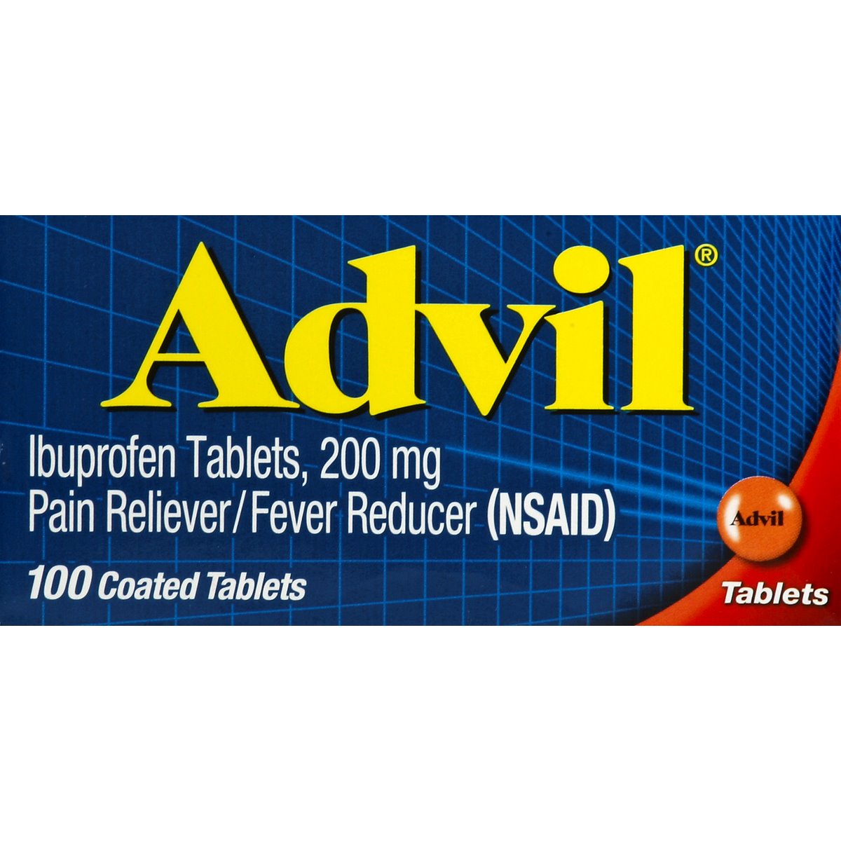 Advil - Coated Tablets - 100 Ct