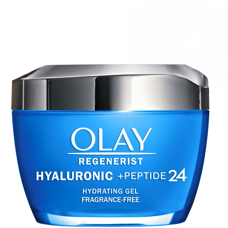 Olay - Regenerist Hyaluronic + Peptide 24 Face Moisturizer Gel Fragrance-Free - 48 G 1.7Oz