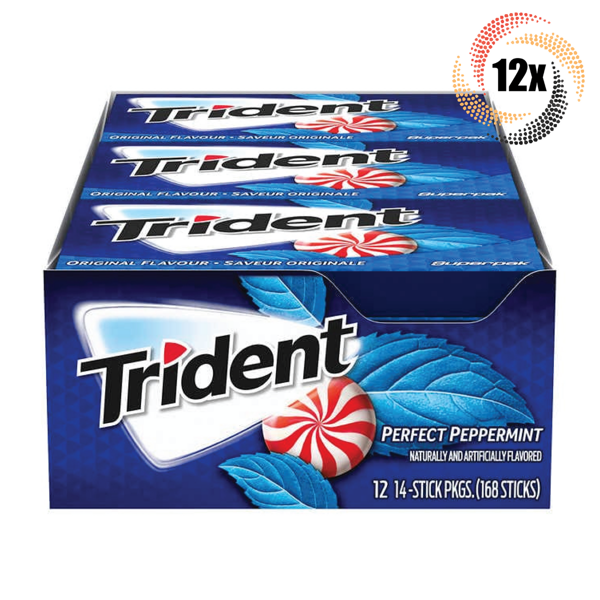 Trident Gum Peppermint 12 Count