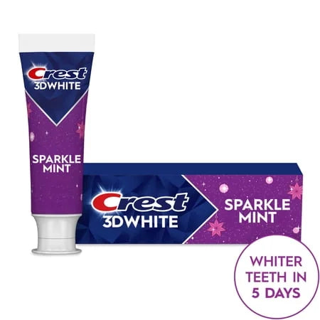 Crest Toothpaste - 3D White Sparkle Mint - 2.6 Oz