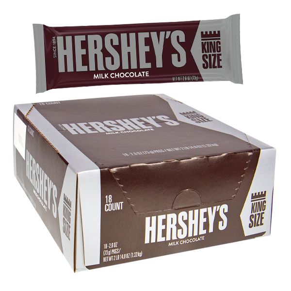 Hershey's Milk Chocolate King Size 18 Count
