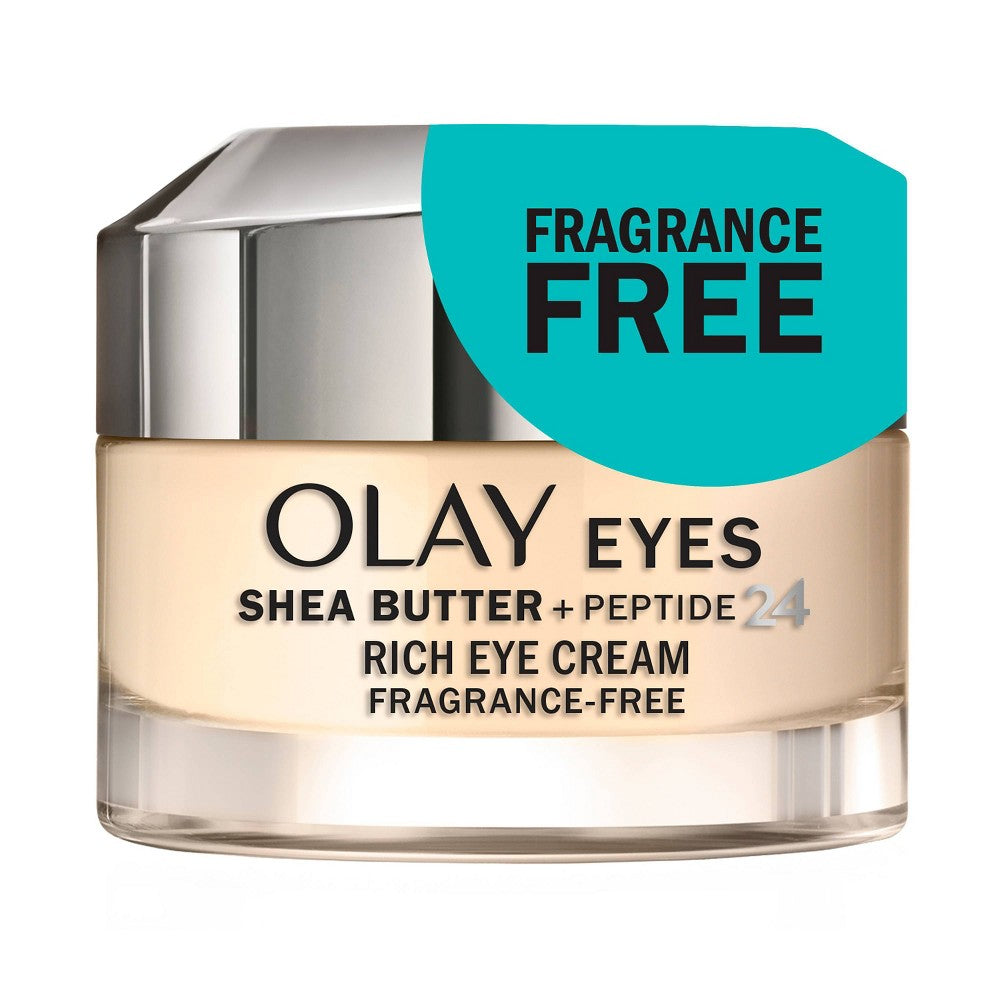 Olay - Shea Butter + Peptide 24 Eye Cream Fragrance-Free - 0.5Oz 15Ml