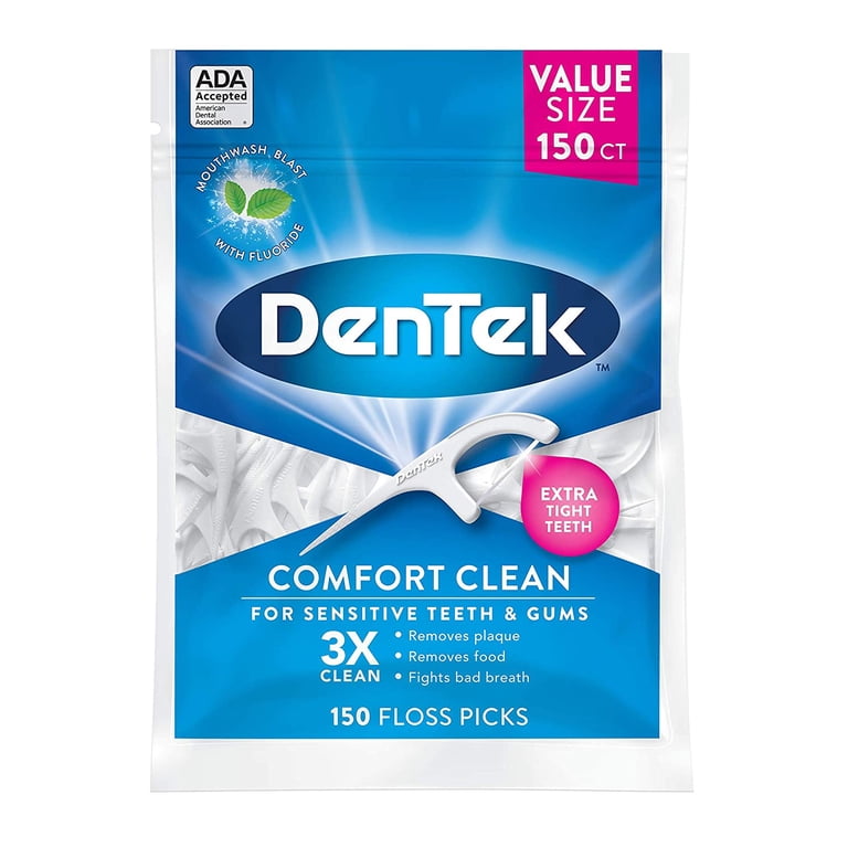 Dentek - Comfort Clean Floss Picks - 150 Ct