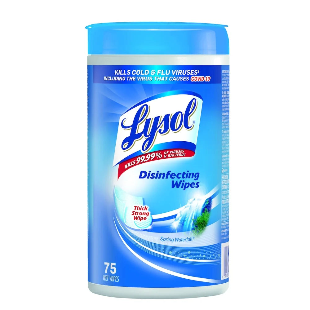 Lysol Disinfecting Wipes - Spring Waterfall - 75 Ct