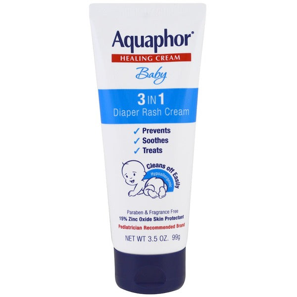 Aquaphor - Baby 3-in-1 Diaper Rash Cream - 3.5 Oz