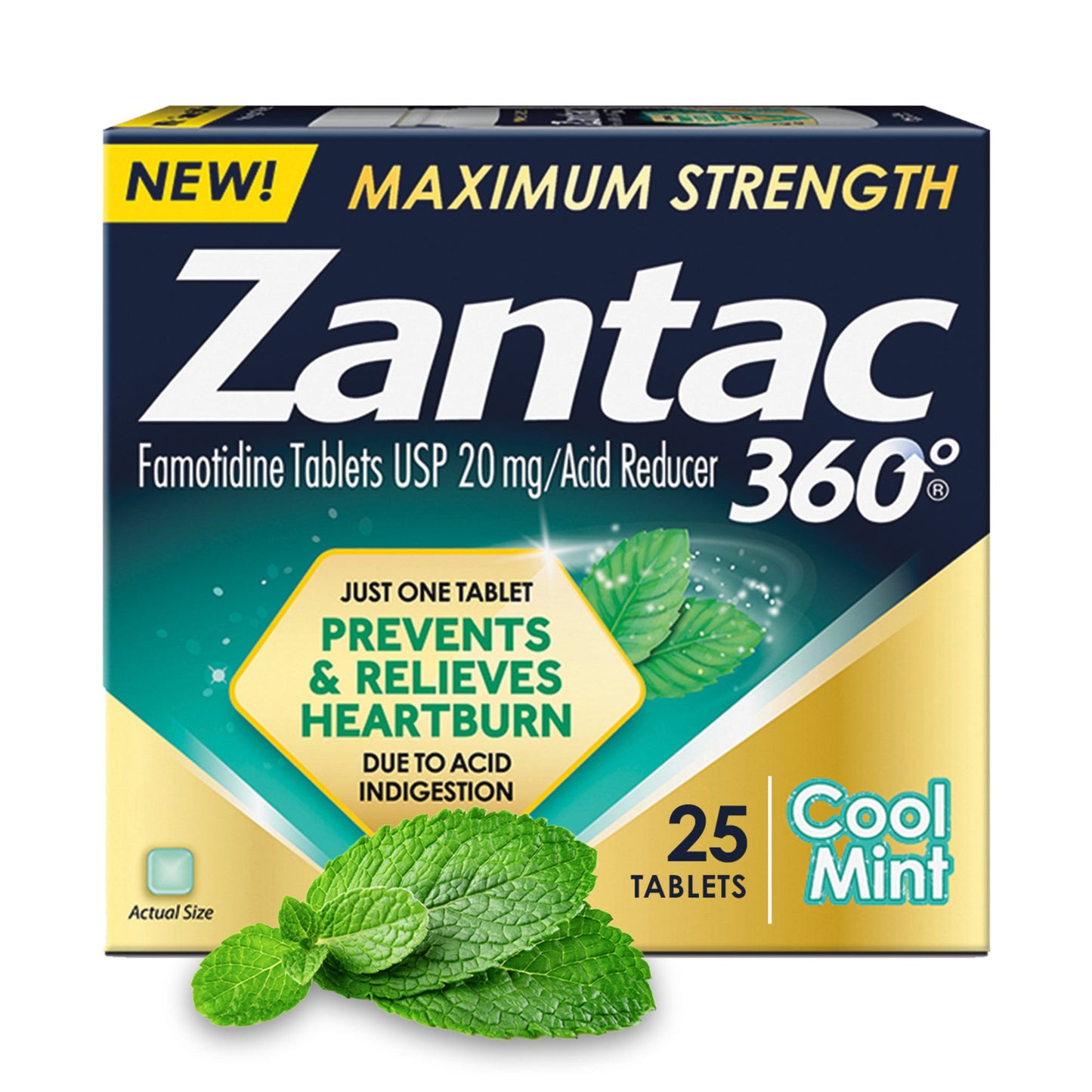 Zantac - Cool Mint 25 Tablets