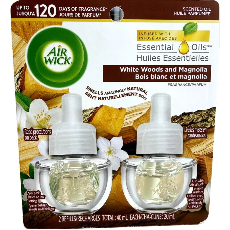 Airwick - Scented Oil Refill - White Woods \u0026 Mangolia - 2 Pack