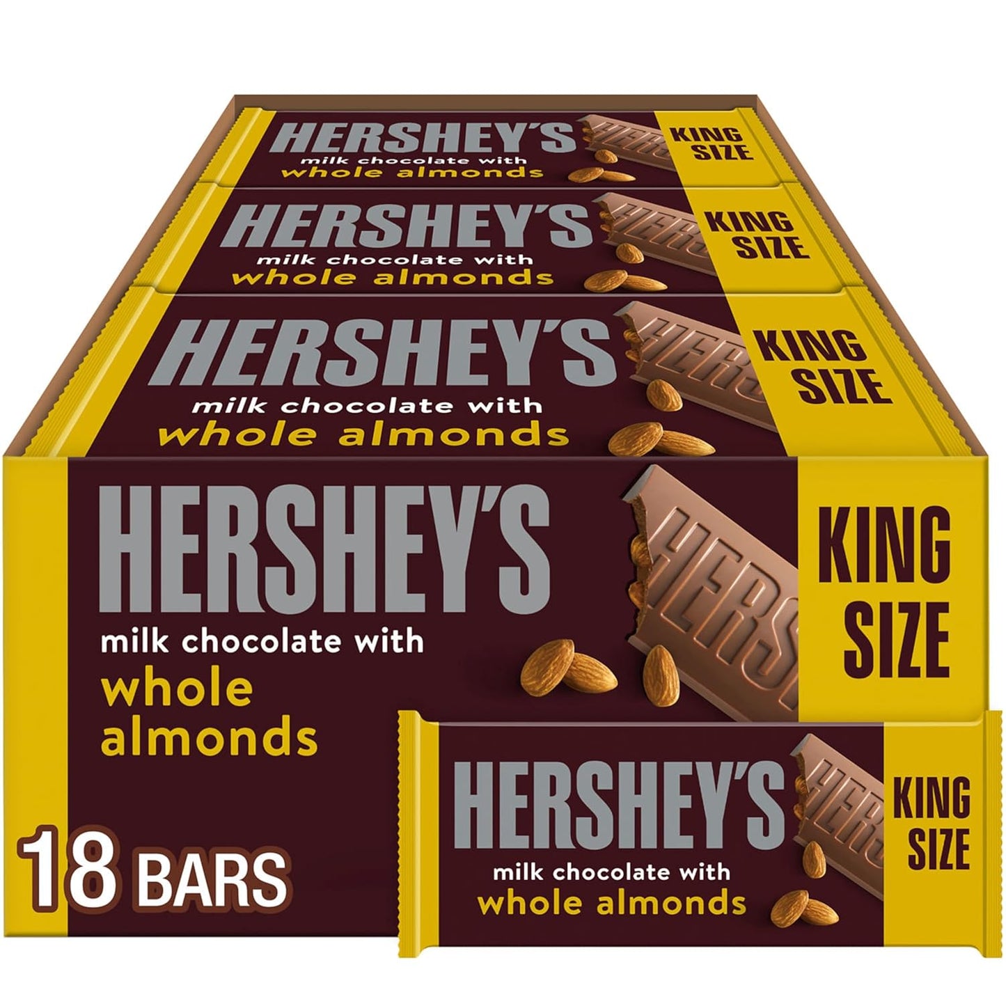 Hershey With Almond (King Size) 18 Count