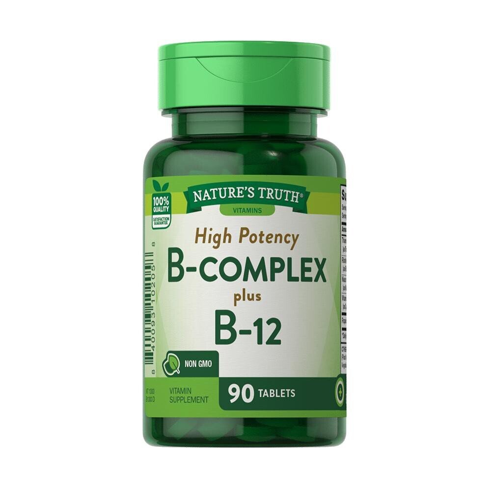 Natures Truth - B-Complex + B-12 - 90 Tablets