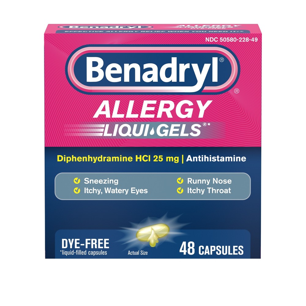 Benadryl - Liqui Gels - 48 Ct