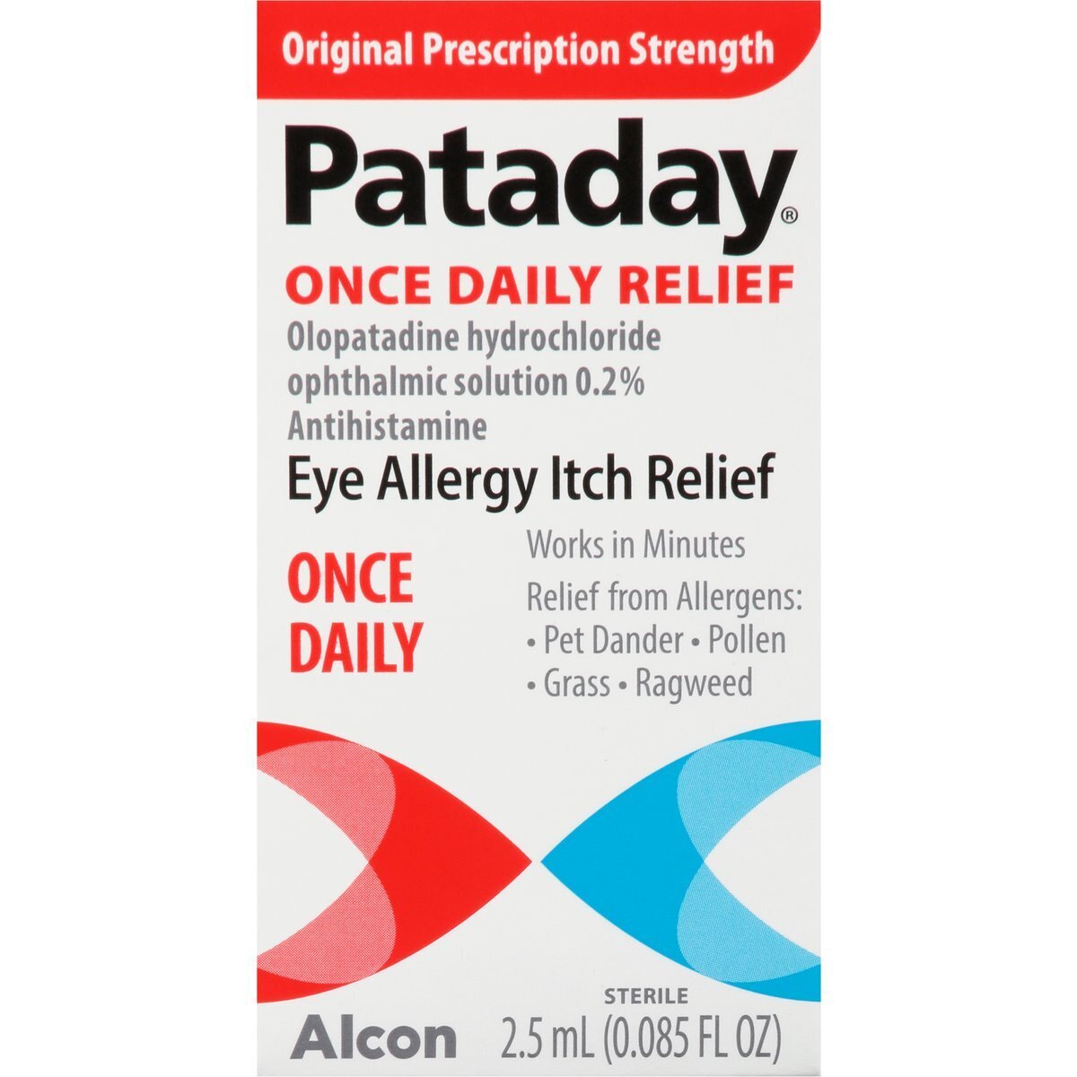 Pataday Allergy - Eye Allergy Itch Relief 2.5 Ml Once Daily ..(0.085Fl Oz)