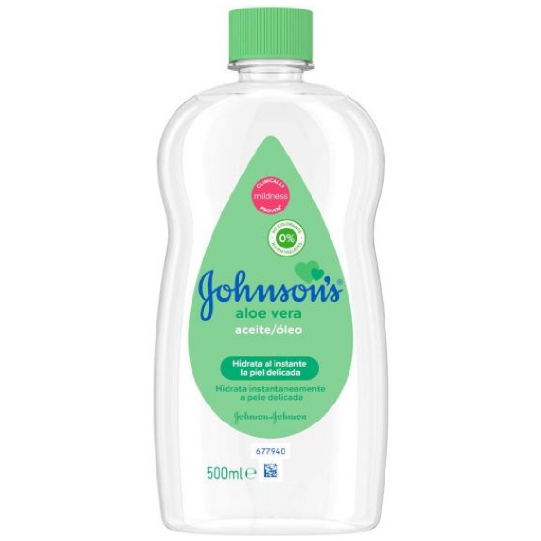 Johnson&Johnsons Baby Oil - Aloe Vera - 500 Ml
