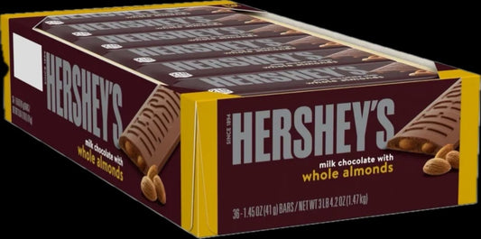 Hershey with Almond 36 count