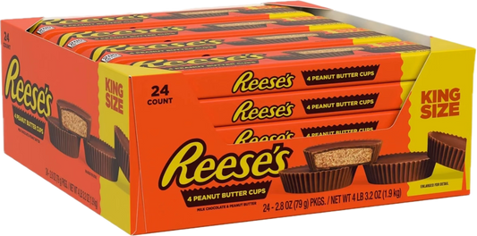 Reese’s (King Size) 4 peanut butter cup 24 count