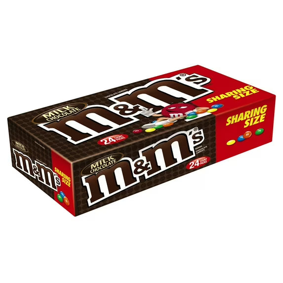 M&M's Milk chocokate Plain (King Size) 24 Count