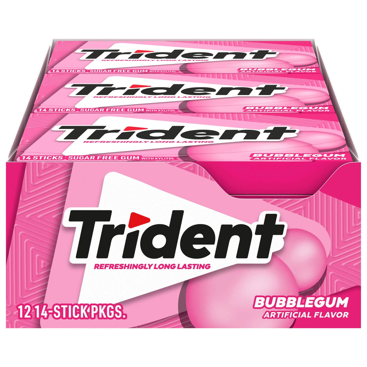 Trident Gum Bubblegum 12 Count