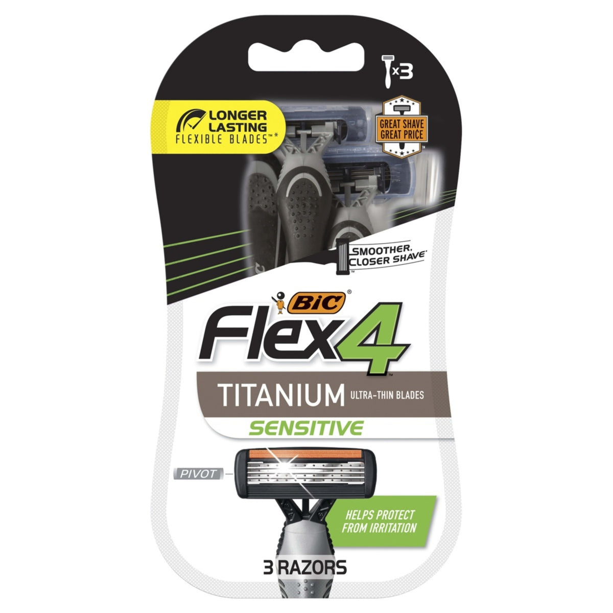 Bic Disposable Razors - Flex4 Titanium - 3 Ct