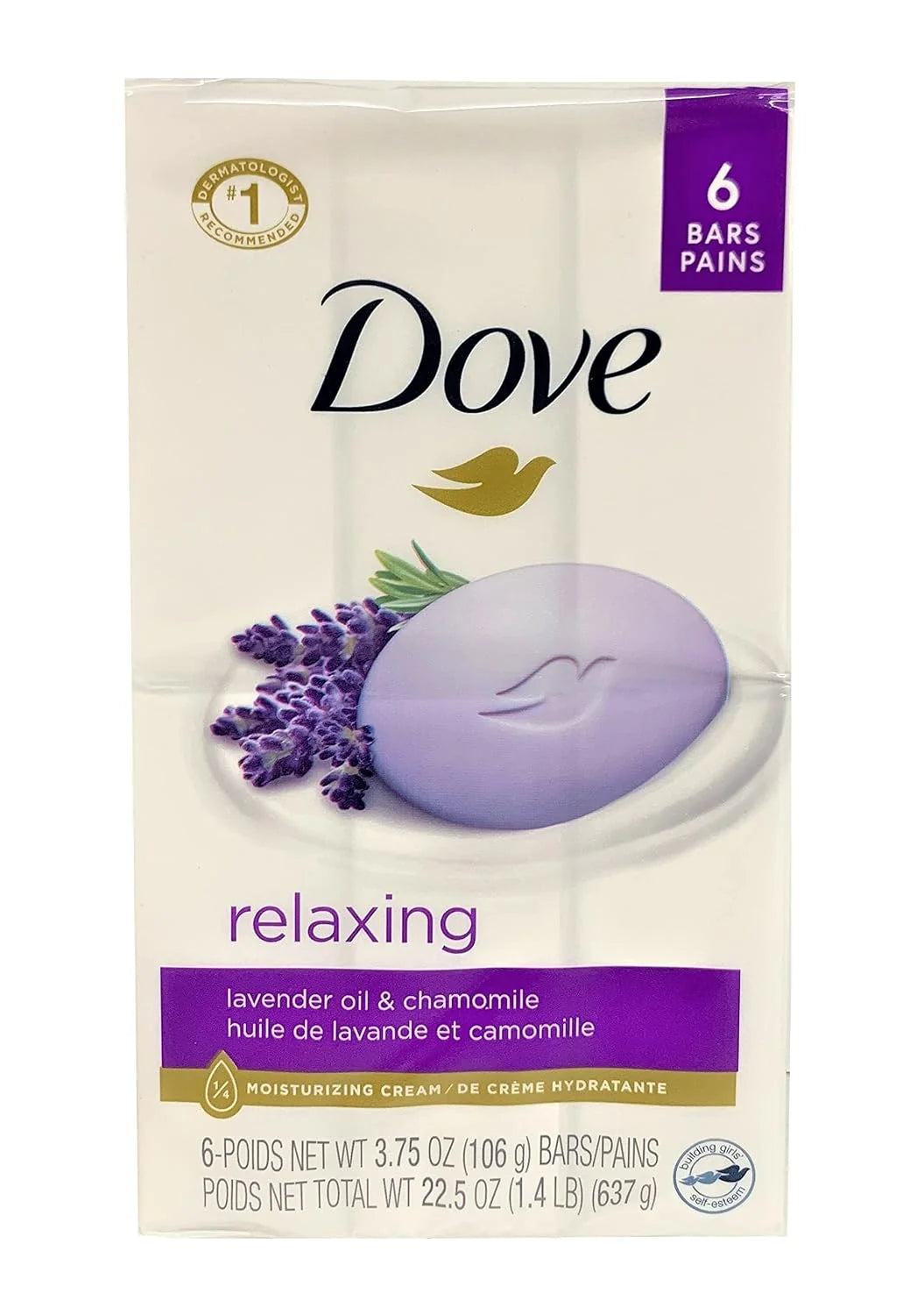 Dove Beauty Bar - Relaxing Lavender - 6 Bar / 3.75 Oz