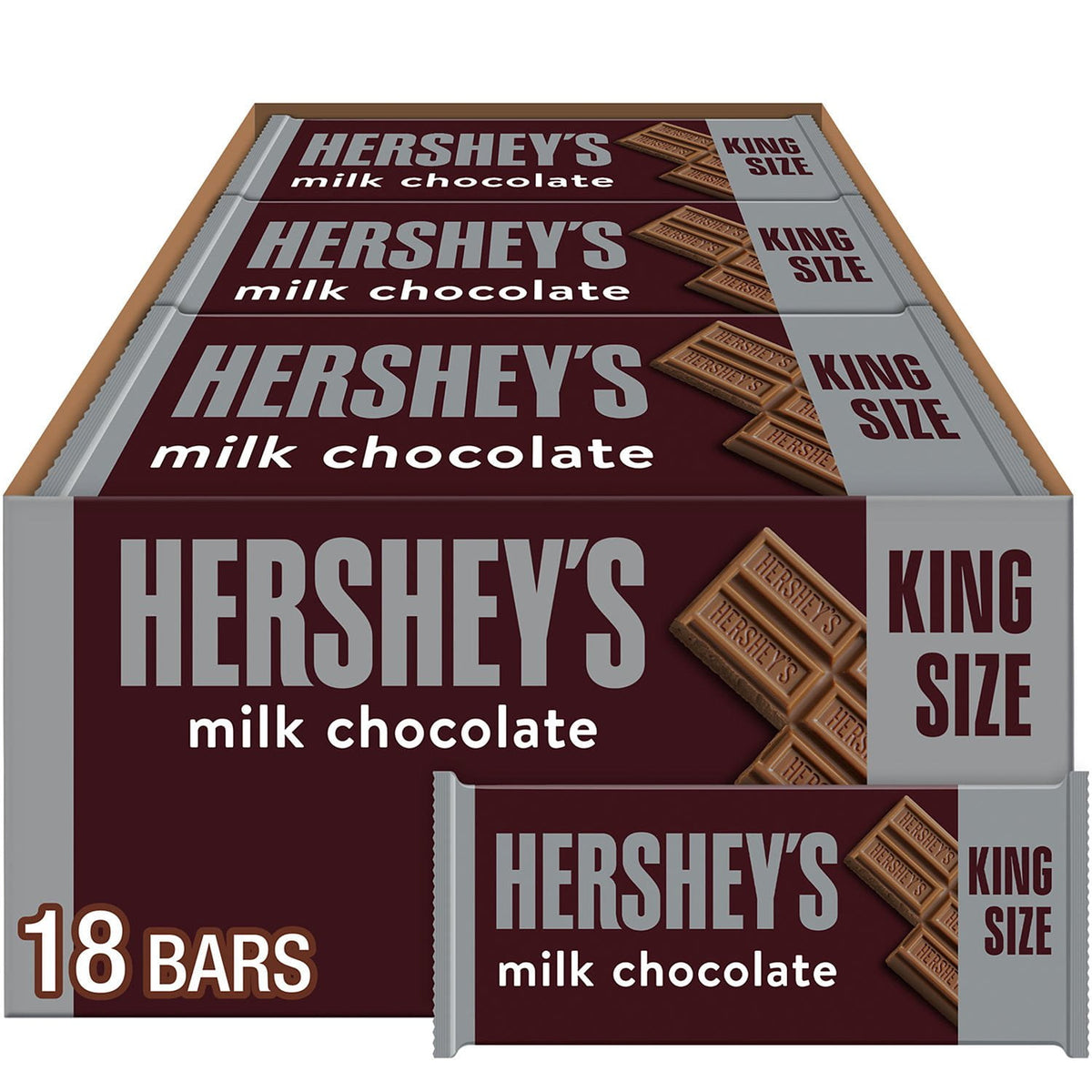 Hershey's Milk Chocolate King Size 18 Count