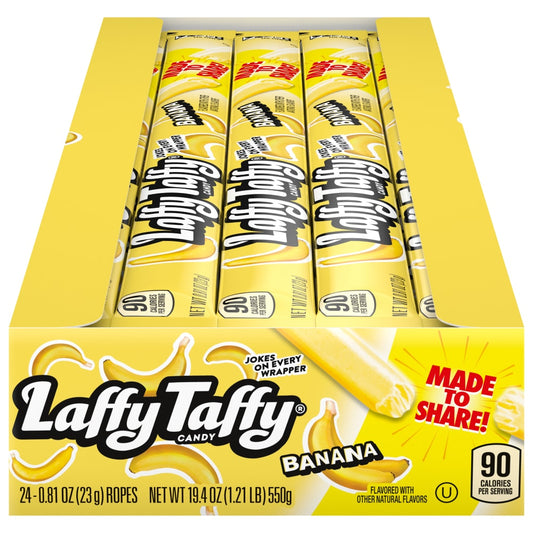 Laffy Taffy Ropes Banana 24 Count