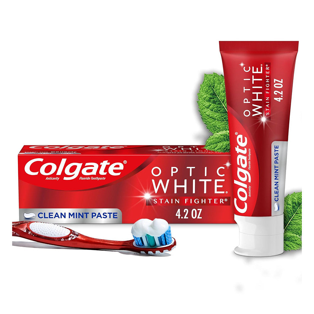 Colgate Toothpaste - Optic White Clean Mint - 4.2 Oz