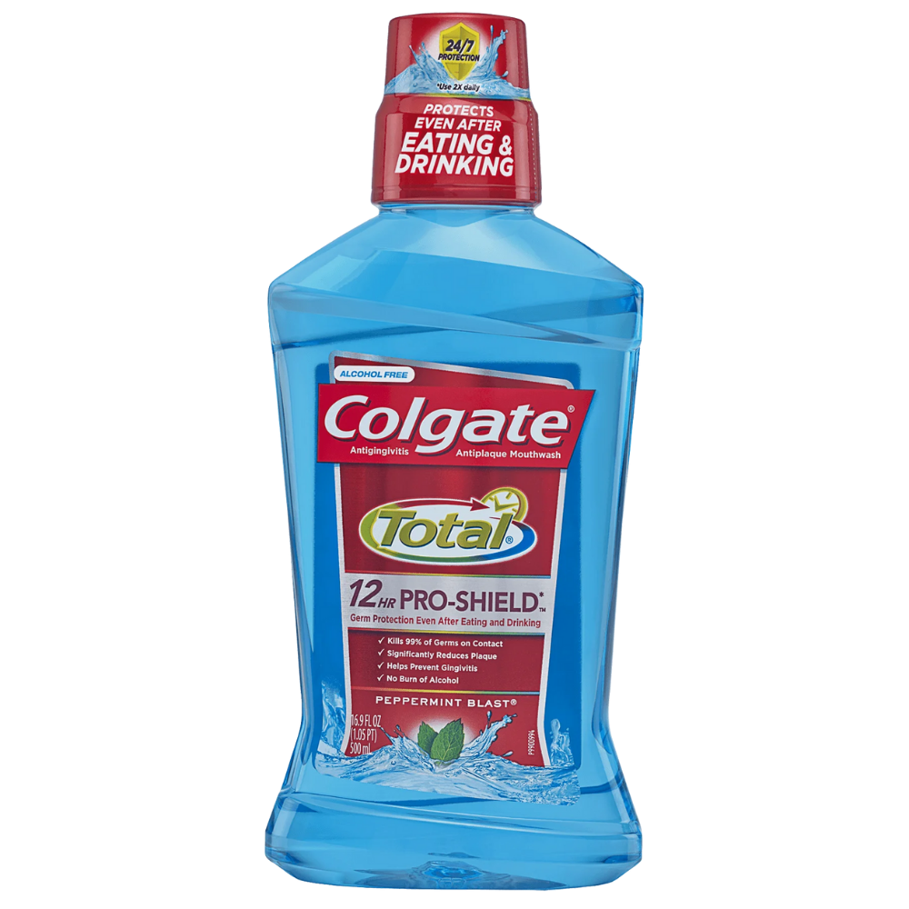 Colgate Mouth Wash - Total Pro Shield Peppermint - 16.9 Floz