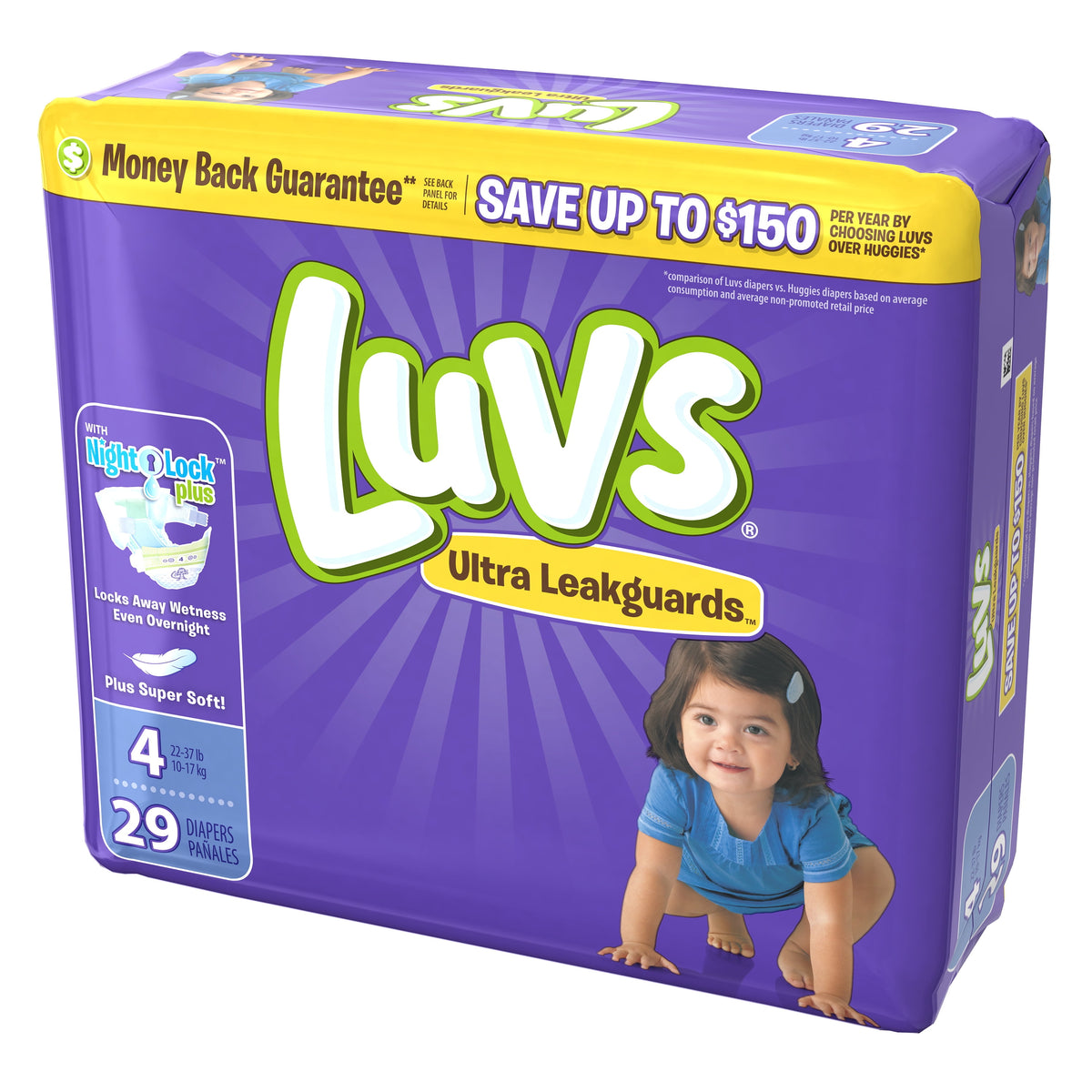 Luvs Diapers - Ultra Leakguards - Size 4 - 29 Ct