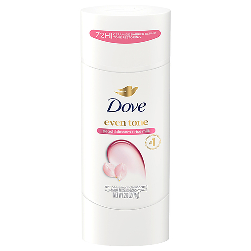 Dove Deodorant Stick - Womens Peach Blossom&Rice Milk - 2.6 Oz