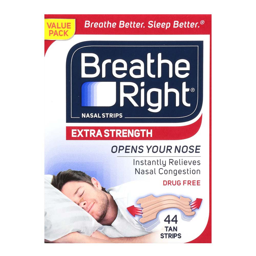 Breathe Right Strips - Extra Strength 44 Tan Strips