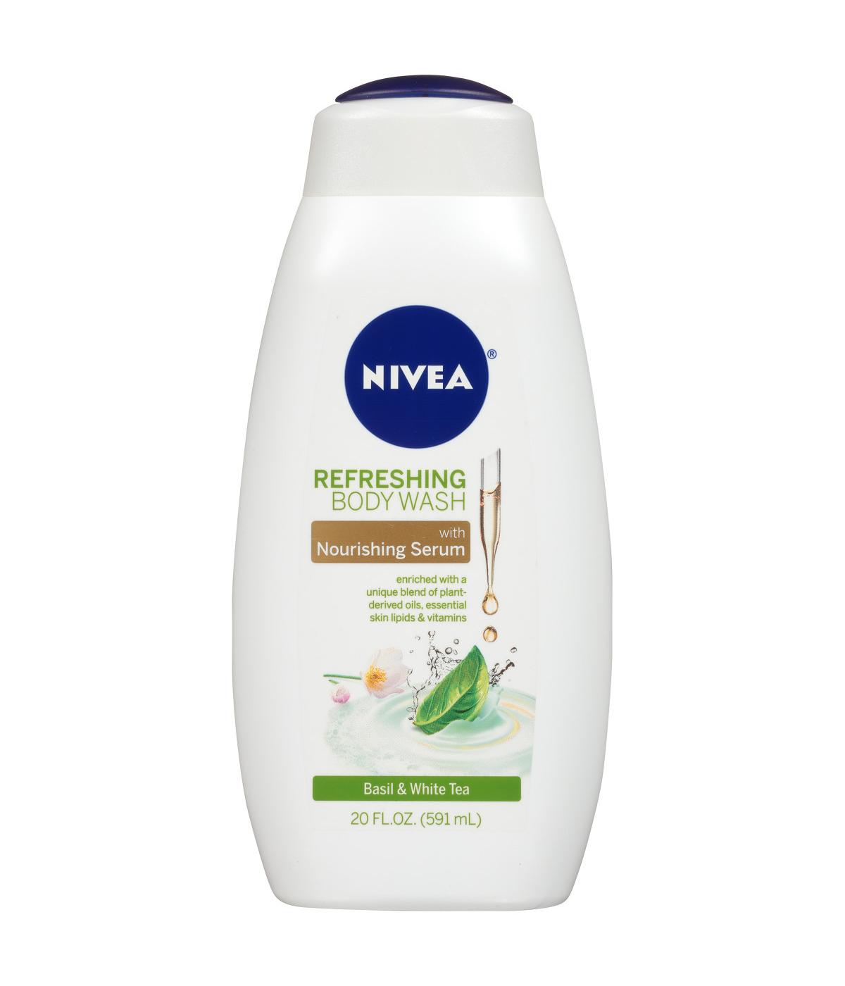 Nivea Body Wash - Basil & White Tea - 20 Floz