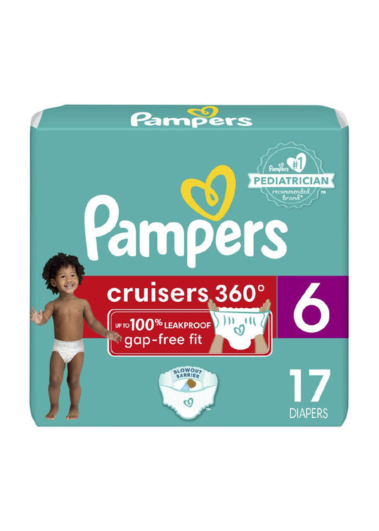 Pampers Diapers - Cruisers 360 Size 6 17Ct