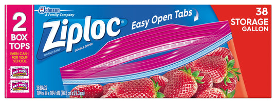 Ziploc - Galon Strge Bags 9/38Ct