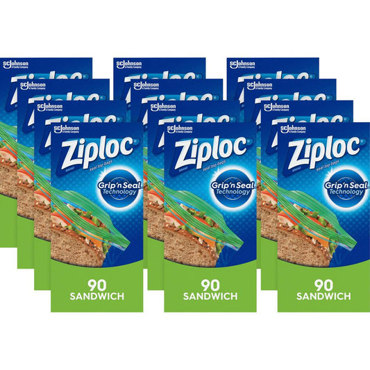Ziploc - Sandwish Bags Grip N Seal 12/90 Ct