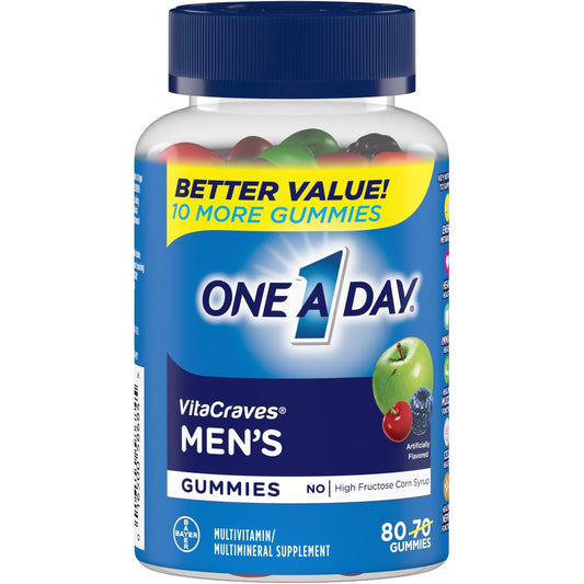 One A Day - Mens Gummes + 10 More 80 Gummes