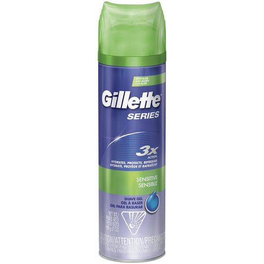 Gillette Shave Gel - 3X Sensitive - 7 Oz