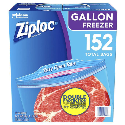 Ziploc - Easy Open Tabs Freezer Gallon Bags (152 Ct.)