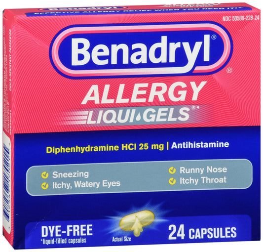 Benadryl - Allergy 24 Liq Gel