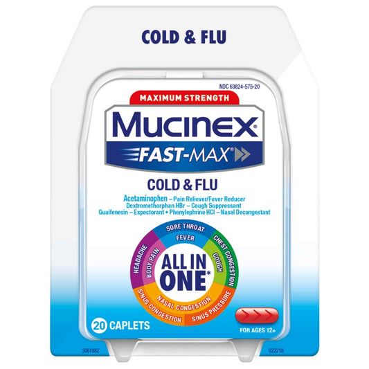 Mucinex - Fast Max Caplets - Severe Cold - 20 Ct
